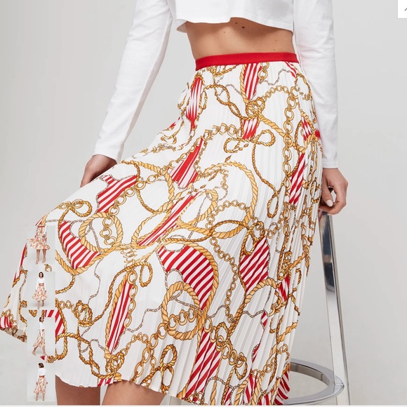 Babaton Dresses & Skirts - Babaton Skirt Jude Skirt Espace/Flame Scarlet EUC